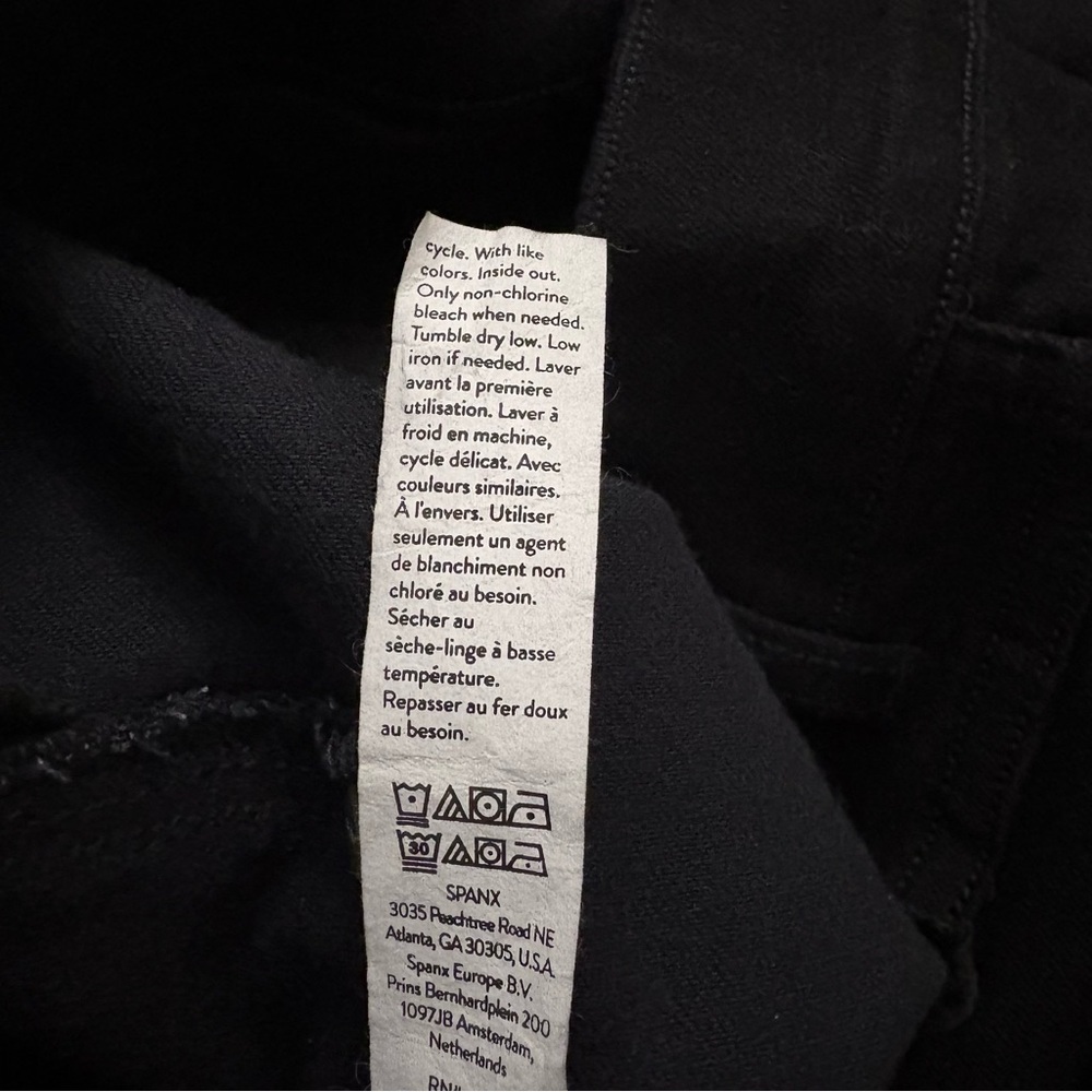 SPANX Women's Size Medium Black Jean-ish Ankle Leggings Slimming Shapewear - Picture 10 of 10